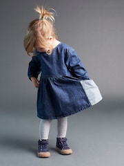 KIDLY Blue 100% Cotton Denim Pocket Dress - Image 1 of 5