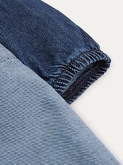 KIDLY Blue 100% Cotton Denim Pocket Dress - Image 5 of 5