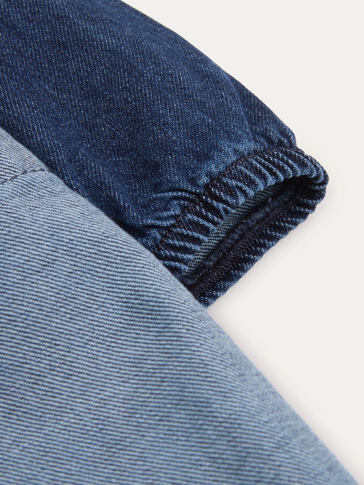 KIDLY Blue 100% Cotton Denim Pocket Dress - Image 5 of 5