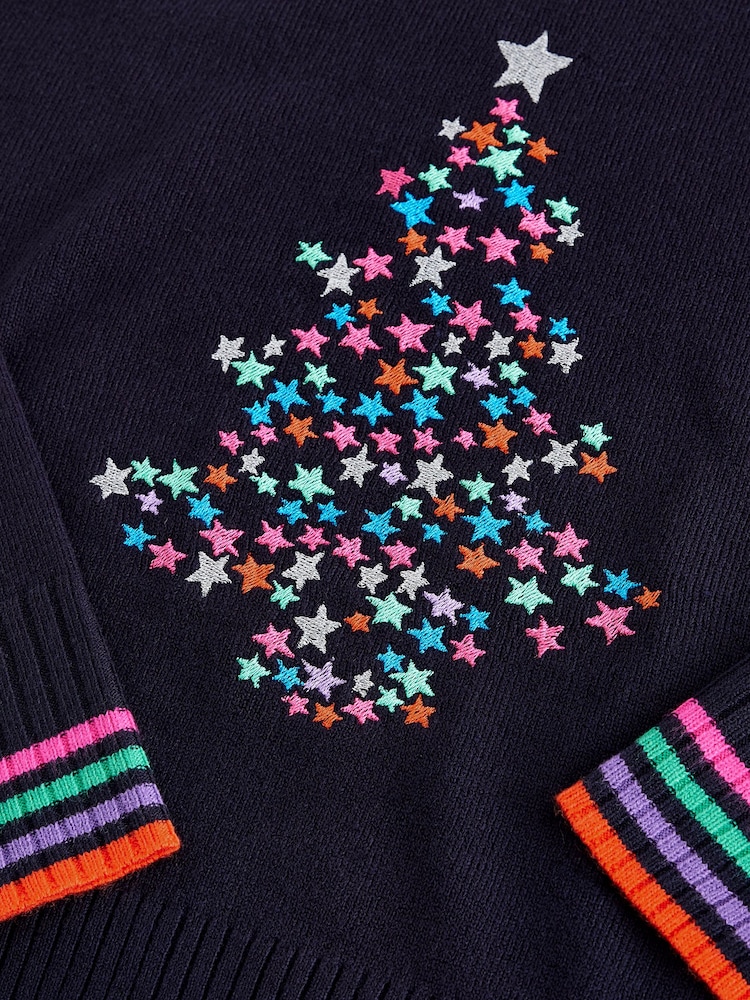 Marineblau/Baum - Weihnachtlicher Strickpullover - Bild 8 von 8 Marineblau/Baum - Weihnachtlicher Strickpullover - Bild 8 von 8
