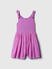 Gap Pink Crinkle Gauze Playsuit (12mths-5yrs) - Image 1 of 2