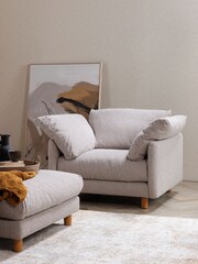Barker and Stonehouse Brown Larkin Boucle Armchair - Image 1 of 6