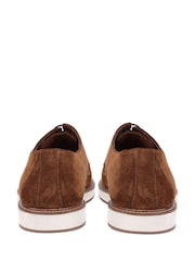 Jones Bootmaker Blue Lowen2 Suede Casual Lace-Up Shoes - Image 3 of 6