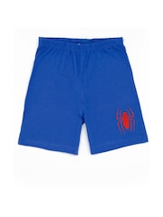 Vanilla Underground Blue Boys Spider-Man 100% Cotton Short Pyjamas - Image 4 of 7
