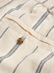 White Stuff Natural Lisette Linen/Cotton Mix Stripe Culottes - Image 7 of 7