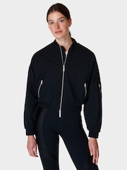 Sweaty Betty Black Explorer Bomber Jacket - Image 1 of 8