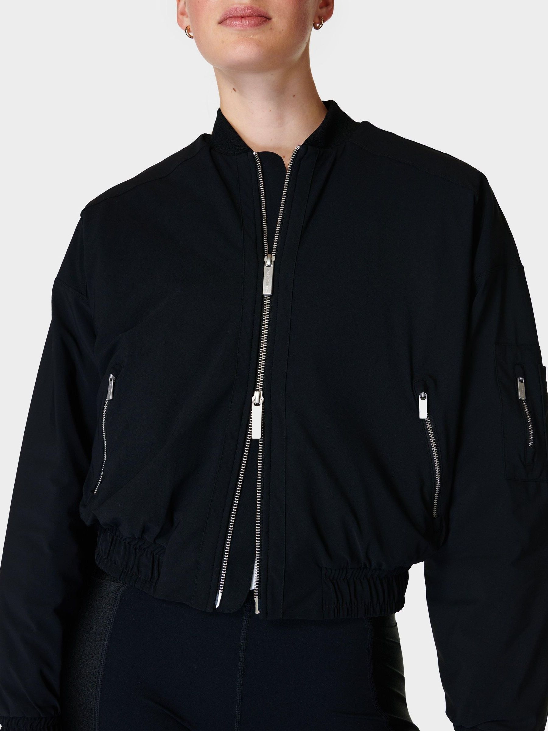 Buy Sweaty Betty Black Explorer Bomber Jacket from Next USA