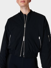 Sweaty Betty Black Explorer Bomber Jacket - Image 6 of 8