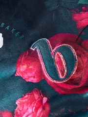 B by Ted Baker Teal Blue Cosy Floral Pyjamas - Image 11 of 12