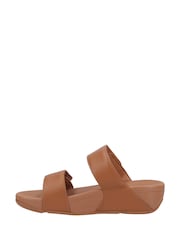 FitFlop Lulu Adjustable Leather Slide Sandals - Image 2 of 6