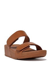 FitFlop Lulu Adjustable Leather Slide Sandals - Image 3 of 6