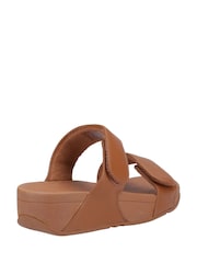 FitFlop Lulu Adjustable Leather Slide Sandals - Image 4 of 6