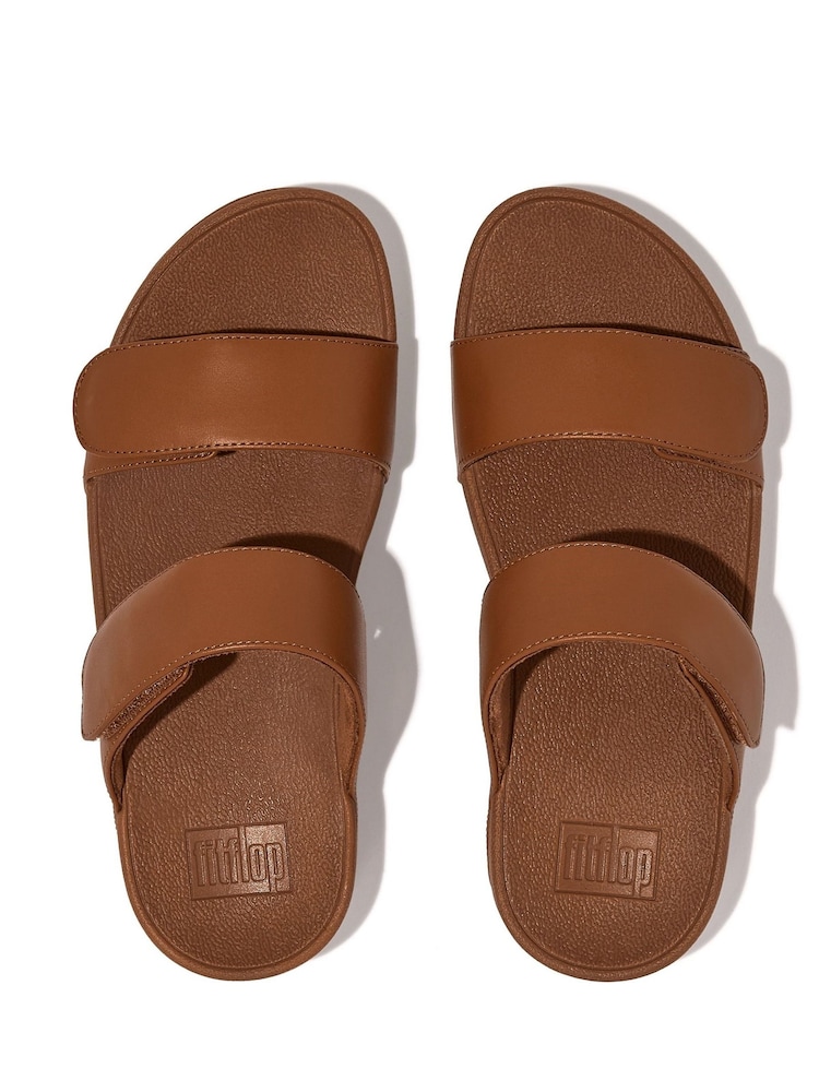 FitFlop Lulu Adjustable Leather Slide Sandals - Image 6 of 6