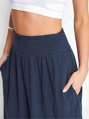 PixieGirl Petite Blue Girl Poplin Maxi 100% Cotton Skirt - Image 5 of 6
