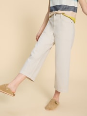White Stuff Tia Wide Leg Crop Jeans - Imagen 1 de 7