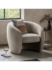 Gallery Home Cream Codie Leather Armchair - Image 1 of 6