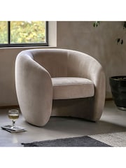 Gallery Home Cream Codie Leather Armchair - Image 2 of 6