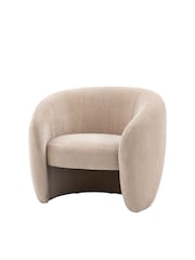 Gallery Home Cream Codie Leather Armchair - Image 6 of 6