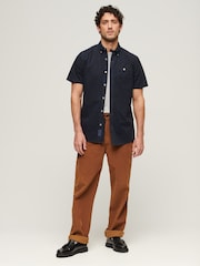 Superdry Blue Merchant Store Short Sleeve Shirt - Image 2 of 5