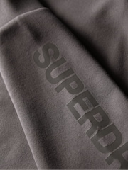 Superdry Grey Sport Tech Logo Loose Zip Hoodie - Image 7 of 7