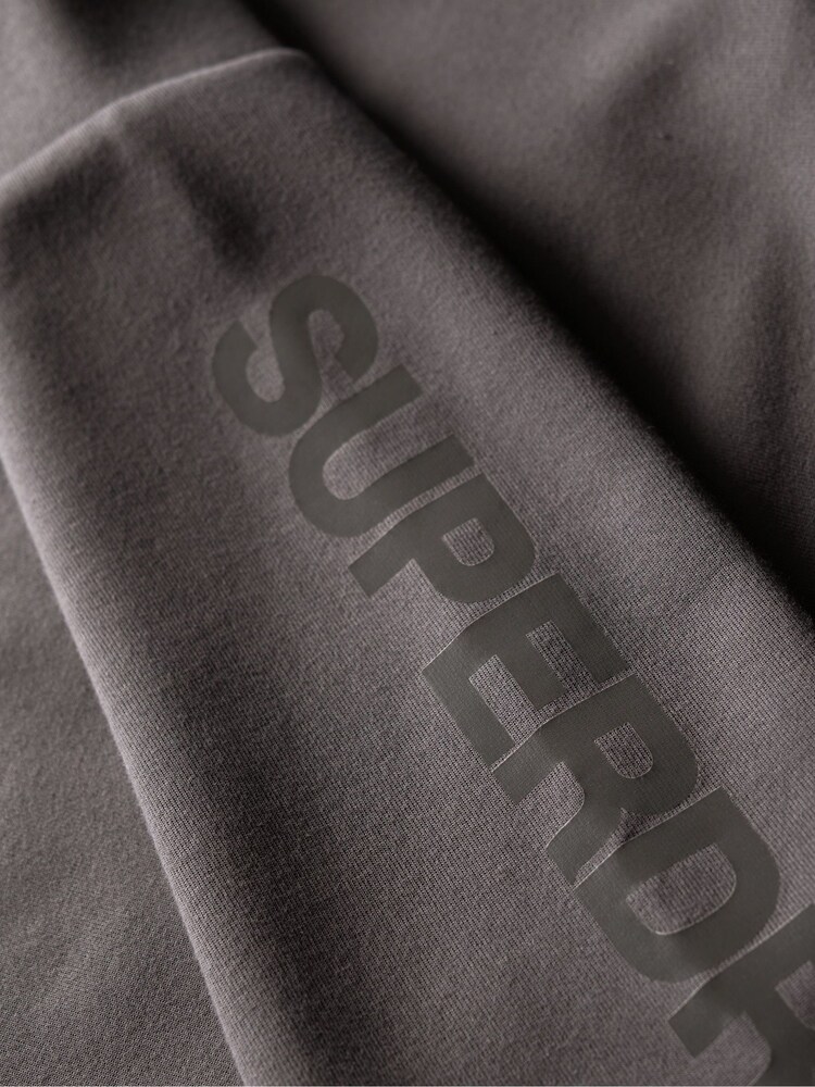 Superdry Grey Sport Tech Logo Loose Zip Hoodie - Image 7 of 7 Superdry Grey Sport Tech Logo Loose Zip Hoodie - Image 7 of 7