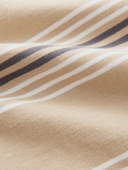 Stone Relaxed Fit Stripe Heavyweight Short Sleeve T-Shirt (3-16yrs) - Image 4 of 4