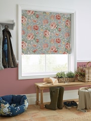 Laura Ashley Ochre Yellow Wild Roses Made to Measure 100% Cotton Roman Blinds - Image 5 of 6