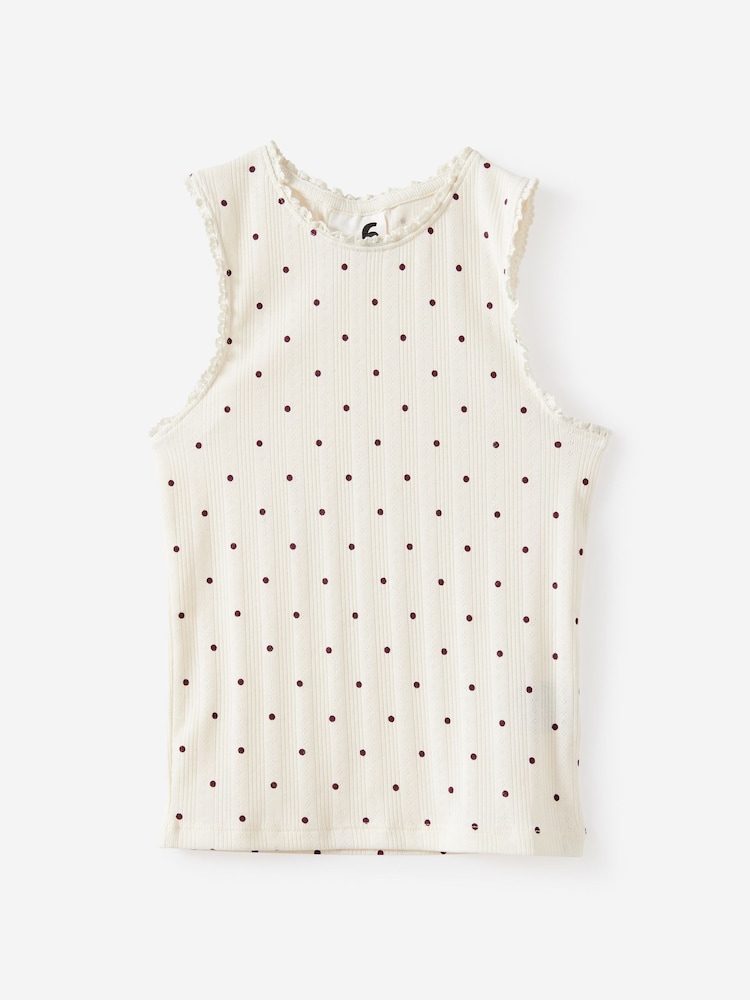 Cotton On White Fitted Essential Tank & Kelcey Shorts Set - Image 2 of 3 Cotton On White Fitted Essential Tank & Kelcey Shorts Set - Image 2 of 3