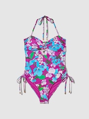 Florere Printed Ruched Swimsuit - Image 2 of 4