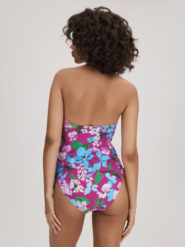 Florere Printed Ruched Swimsuit - Image 4 of 4