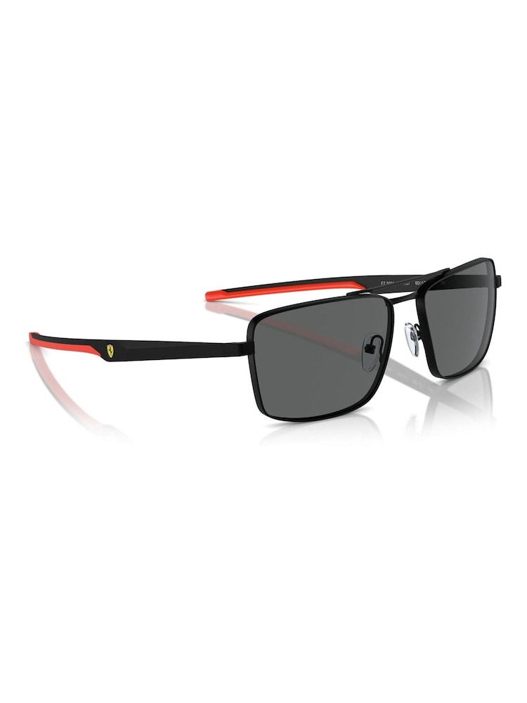 Ferrari Scuderia Fz5001 Rectangle Black Sunglasses - Image 1 of 6 Ferrari Scuderia Fz5001 Rectangle Black Sunglasses - Image 1 of 6