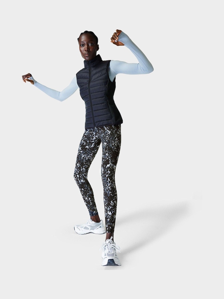 Sweaty Betty Grey Dapple Print Full Length Power Workout Leggings - Image 2 of 15