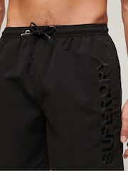 Черный - Пляжные шорты с принтом Superdry Sport - 17 дюймов - Изображение 5 из 8