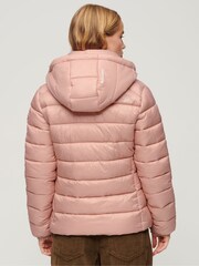 Superdry Pink Hooded Fuji Padded Jacket - Image 3 of 4