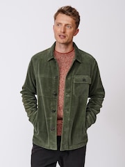 Зеленая хлопковая куртка от комплекта Aubin Burton - Изображение 1 из 8