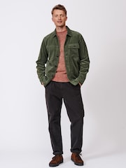 Зеленая хлопковая куртка от комплекта Aubin Burton - Изображение 2 из 8