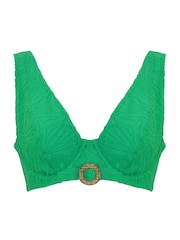 Pour Moi Green Non Padded Underwired Ibiza Bikini Top - Image 3 of 4