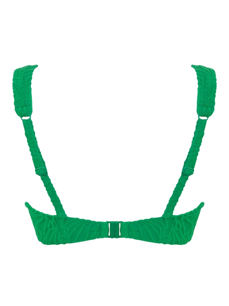 Pour Moi Green Non Padded Underwired Ibiza Bikini Top - Image 4 of 4