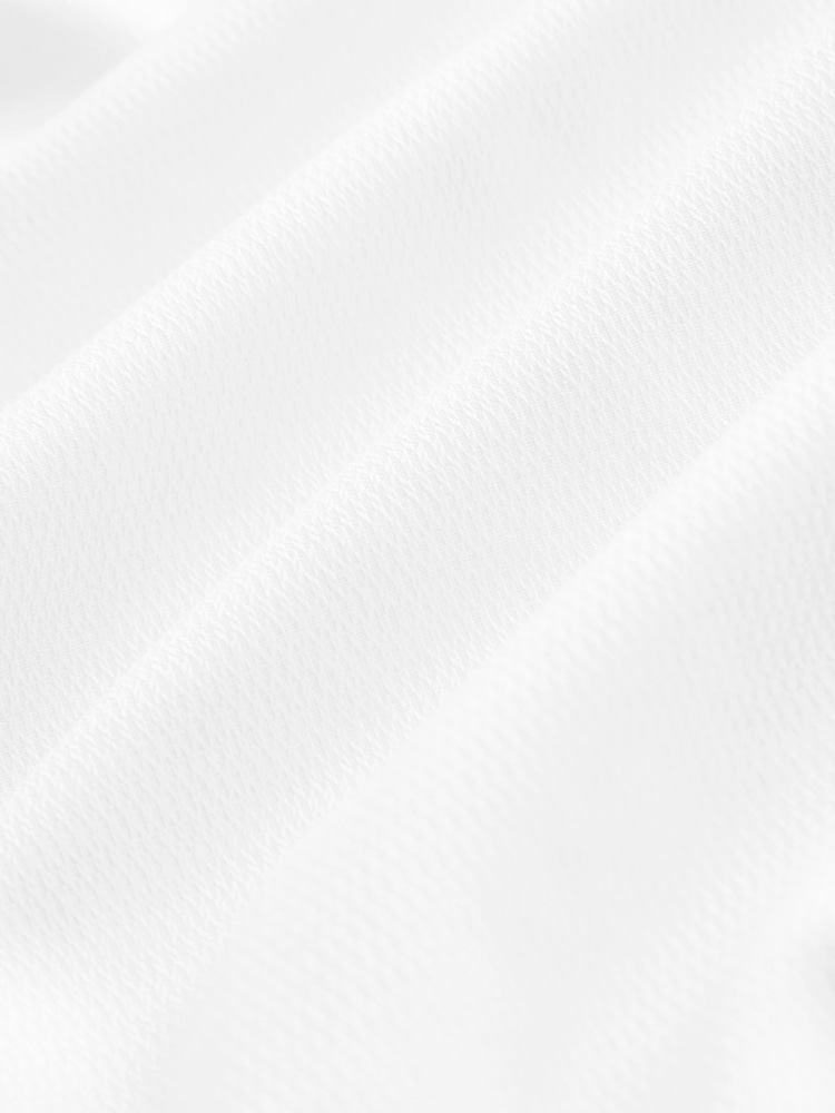 Bela - v standardnem kroju Brushed Flanela Single Cuff svečano 100% Bombaž Oxford srajce - Slika 7 iz 7