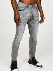 Alessandro Zavetti Slim-Fit Grey Apollo 003 Denim Jeans - Image 6 of 6