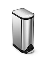 simplehuman Brushed Steel 30L Butterfly Pedal Bin - Image 1 of 5