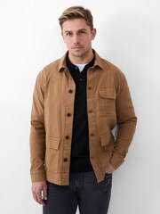 French Connection Brown Chore 100% Cotton Jacket - Image 1 of 3