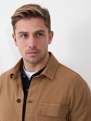 French Connection Brown Chore 100% Cotton Jacket - Image 3 of 3
