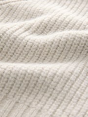 Neutral Collared Shirt Layer Knitted Jumper - Image 6 of 7