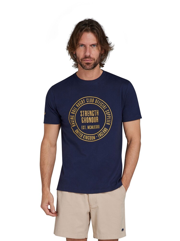 Raging Bull Blue Rugby Club T-Shirt - Image 1 of 7
