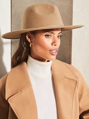 Lipsy Цепная искусственная замша Fedora Hat - Image 2 of 4