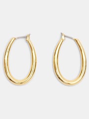 Hush Gold Hush Gold Brooke Oval Hoop Earrings - Image 1 of 4