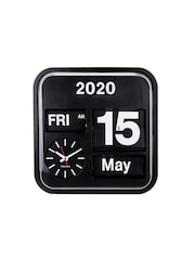 Karlsson Black Big Flip Wall Clock - Image 2 of 3