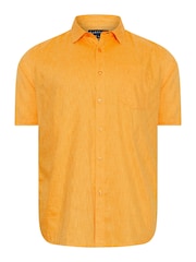 BadRhino Big & Tall Orange Blue Marl Short Sleeve Shirt - Image 2 of 3
