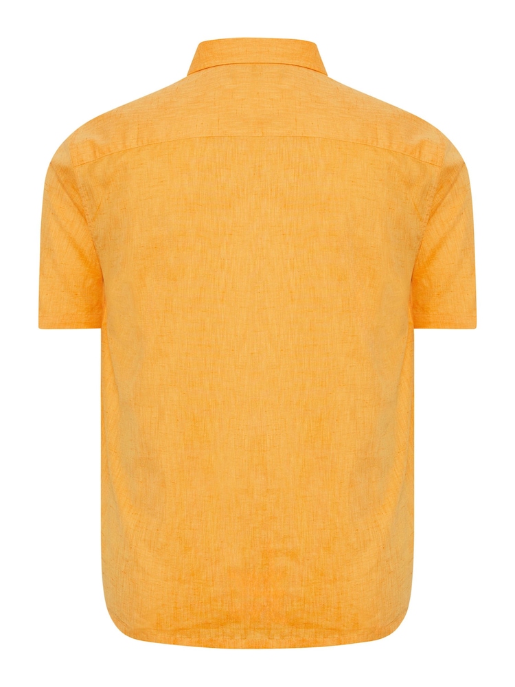 BadRhino Big & Tall Orange Blue Marl Short Sleeve Shirt - Image 3 of 3